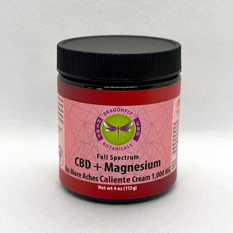 full spectrum heat cream - cbd + magnesium dragonfly botanicals