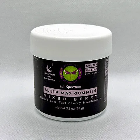 sleep max gummies - mixed berry - dragonfly botanicals